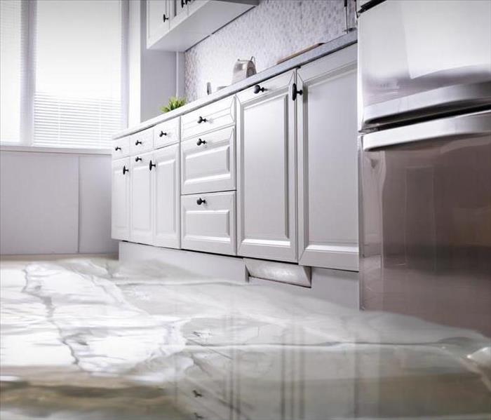 Flooded kitchen